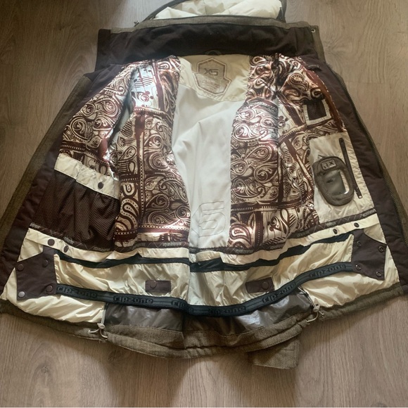 Ripzone Snowboarding Jacket Winter Women’s Sz Large X5 Primaloft Brown - Picture 10 of 10